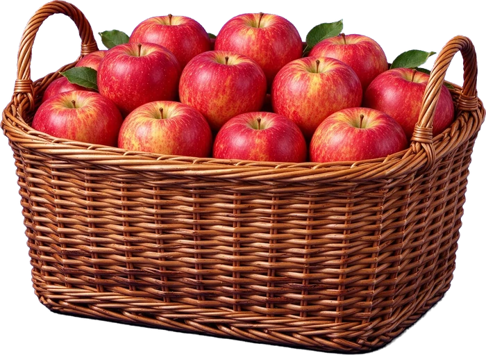 Basket of red apples